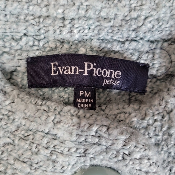 Evan Picone Light Blue Teddy Jacket - Picture 3 of 6